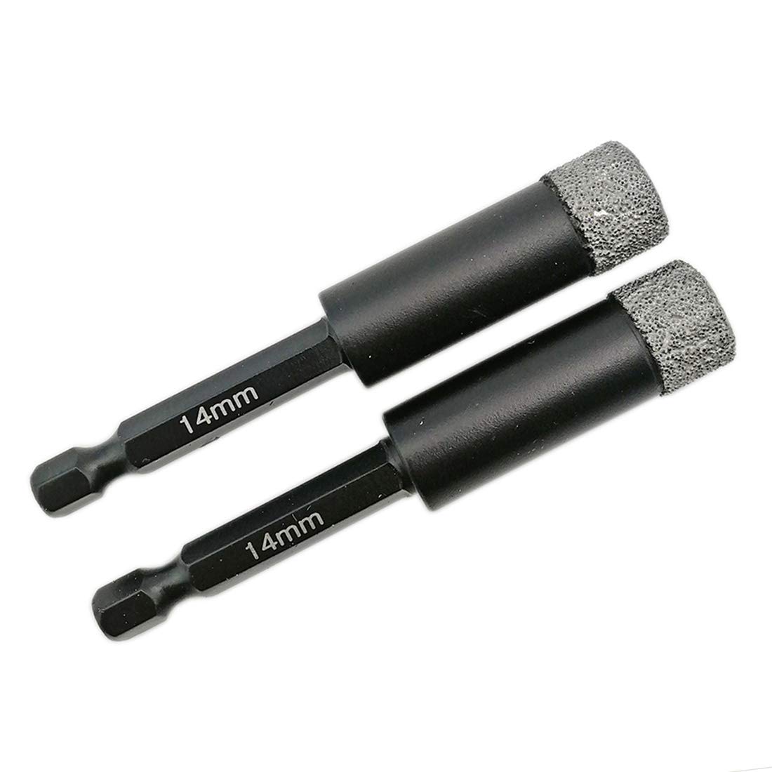 SHDIATOOL Diamond Drill Bits 2PK 14mm Hex Shank Quick Change for Porcelain Tile Ceramic Marble
