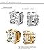 FUNRUN JEWELRY 2 Pairs Stainless Steel Stud Earrings for Women Mens Non-piercing Magnetic Earrings 4.1-10MM (2Pairs8mm)