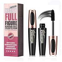 2PCS 4D Silk Fiber Eyelash Mascara, Extra Long Lash Mascara and Thick, Long Lasting, Waterproof & Smudge-Proof, All Day Exquisitely Lush, Full, Long, Thick, Smudge-Proof Eyelashes