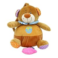 Baberoo Soft Plush Stuffed Animal Chubby Musical Toy, Bear, 9 Inches