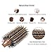 Minalo Styling Essentials 100% Natural Boar Bristles Hair Brush With Wood Handle, Round Comb Ruled 2.2-Inch