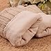 ELMA Women's Wool Knitted Winter Gloves Mittens Super Warm Lined Texting Touchscreen (One size, Beige)