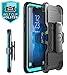 i-Blason Case Designed for Galaxy S9+ Plus (2018 Release), Armorbox V2.0 Full body Heavy Duty Protection Kickstand Shock Reduction / Bumper Case without Screen Protector (Blue)