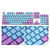 Coersd Translucent Double Shot PBT 104 KeyCaps Backlit for Cherry MX Keyboard Switch keycaps (B)