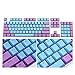 Coersd Translucent Double Shot PBT 104 KeyCaps Backlit for Cherry MX Keyboard Switch keycaps (B)