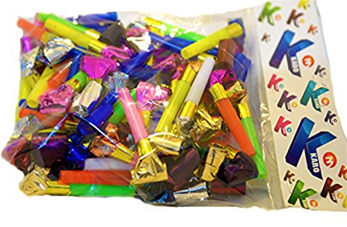 Freedi 100Pcs Party Blowers Noisemaker Squawker Birthday Sport Party Supplies Favors Kid - Thumbnail 5