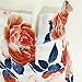 Assivia Women 2 Pieces Outfits Floral Print Halter Neck Crop Tops Jumpsuit Rompers Playsuits, White, Small