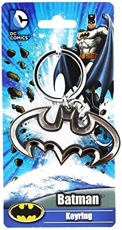 Amazon.com: Batman Classic Bat Shield Logo Keychain Heart Love