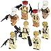 KAZI Soviet Soldiers and Afghan Soldiers Military Army Minifigures Set,8 Army Men with Military Weapon Accessories Building Bricks Model Toys 100% Compatible