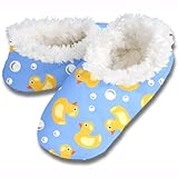 Snoozies Rubber Ducky Fleece Lined Footies