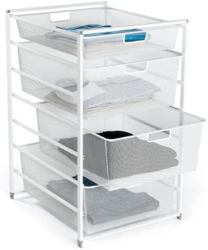 elfa Mesh Start-A-Stack White, 18" X 21" X 29" H