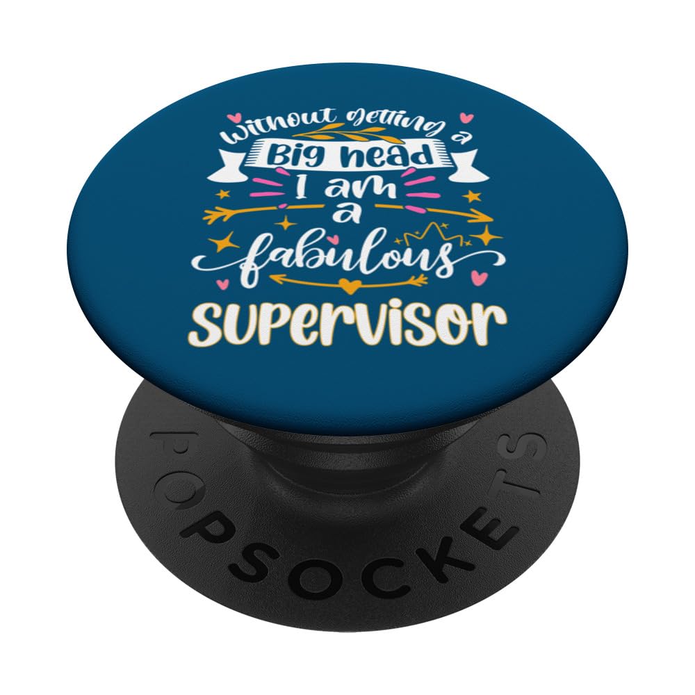 Fabulous Supervisor Thank You Best Supervisor Management PopSockets Swappable PopGrip
