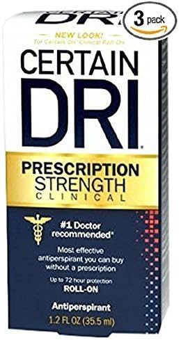 Certain Dri Certain Dri Roll-On Anti-Perspirant 1.2 Fl Ozs, (Pack of 3)