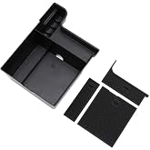 Dreamseek Center Console Organizer for Lexus ES ES250 ES300 ES300h ES350H Luxury 2019 2020 2021 2022 Interior Armrest Storage Box Holder Tray (Fits Models w/Wireless Charging)