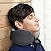 Lfwellness Memory Foam Travel Neck Support Pillow for Airplanes - Patented Structure Compact Neck Pillow Easy Storage for Travel