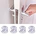 AUSTOR 18 Pack Clear Door Knob Bumpers Self-Adhesive Door Stopper Bumpers Wall Protectors Rubber Feet for Furniture, Crafts, Glass, Electronics, Electrical Appliances