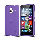 Lumia 640 XL Case, J&D [Drop Protection] [Slim Cushion] [Lightweight Bumper] Shock Resistant Protective TPU Slim Case for Lumia 640 XL (5.7'') - [NOT Compatible With Lumia 640 5.0''] - Purple