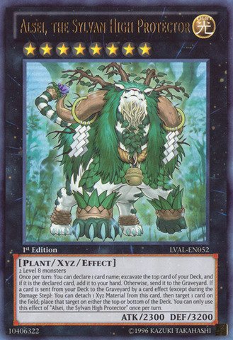 Yu-Gi-Oh! - Alsei, the Sylvan High Protector (LVAL-EN052) - Legacy of the Valiant - 1st Edition - Ultra Rare