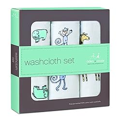 aden + anais washcloth Set 3 Pack, Jungle jam