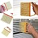 2PCS Blind Cleaner , Air Conditioner Mini Brush , Window Contacts Blade Cleaning Vertical Duster With 7 Slat Handheld Household Tool , Washable Dust Venetian Shutters For Housework , Office Yellow