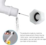 HLIWS 8 Pcs G1 BSP Drain Cap Blank Cap with Gasket Female Threaded view 5