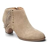 Vionic Womens Faros Fringe Boot Light Tan Size 9