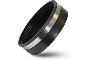 SUPPLYGIANT Supply Giant 8IFC Flexible Pvc Pipe Cap with Stainless steel Clamps, 8.6" Inner Diameter for 8" Nominal Pipe, Black