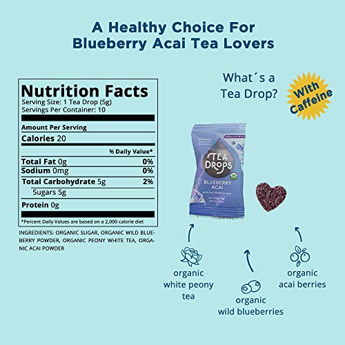 Loose Leaf Tea Drops Blueberry Acai 20 Caffeine Pricepulse