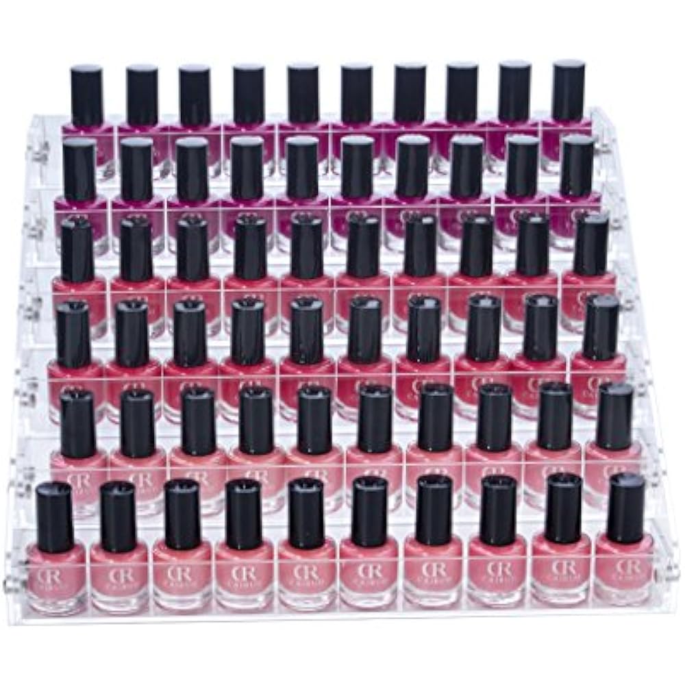 Cosmetic Display Cases Benbilry Acrylic Nail Polish Holder 6 Tier