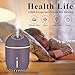 Mist Humidifier, Mini Humidifier, soled Mini Ultrasonic Cool Mist Air Maker Personal Humidifier Air Diffuser for Home Car Office Living Room Bedroom Yoga Spa, Quiet, Night Light, Auto Shut-Off(Purple)