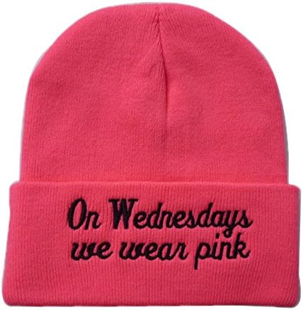 WILAZB Winter Beanie Knitted Hat Men and Women Cap With Embroidered Word