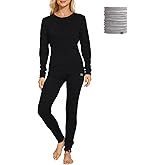 MERINNOVATION Merino Wool Base Layer Set for Women 100% Merino Wool Thermal Underwear Sets Lite - Midweight Top, Bottom