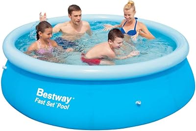 Bestway 8ft Fast Set Pool Inflatable Family Outdoor Kids Pool