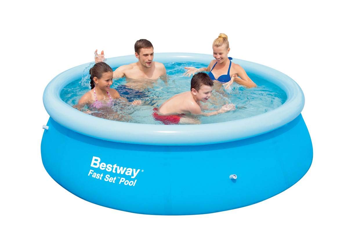 Bestway 8ft Fast Set Pool | Inflatable Family Swimming Pool, Outdoor Kids Pool