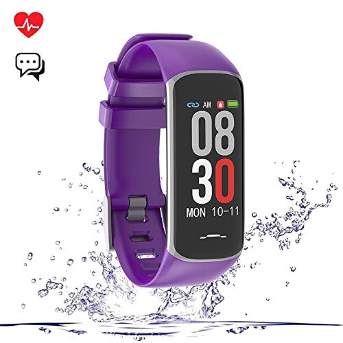 Fitness Tracker, Activity Tracker Watch with Heart Rate Monitor, Smart Watch with Message Reminder and Step Counter, Smart Bracelet with Blood Pressure and Sleep Monitor