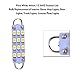 YITAMOTOR 4 pcs Festoon 44mm 12-SMD 3528 Rigid Loop 1.73