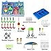 PLUSINNO Kids Fishing Pole with Spincast Reel Telescopic Fishing Rod Combo Full Kits for Boys, Girls, and Adults