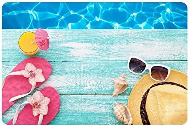 Flip Flops Doormat Entrance Mat Floor Mat Rug Indoor/Outdoor/Front Door/Bathroom Mats Rubber Non Slip Size 23.6 x 15.7 inches
