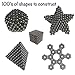 222 Magnetic Balls Sculpture Toy - 216 + 6 Spare Pieces 5mm Large Size - Includes Carrying Bag and Plastic Card Separator - DIY Fidget Magnets Science Kit - 5mm Set of 222