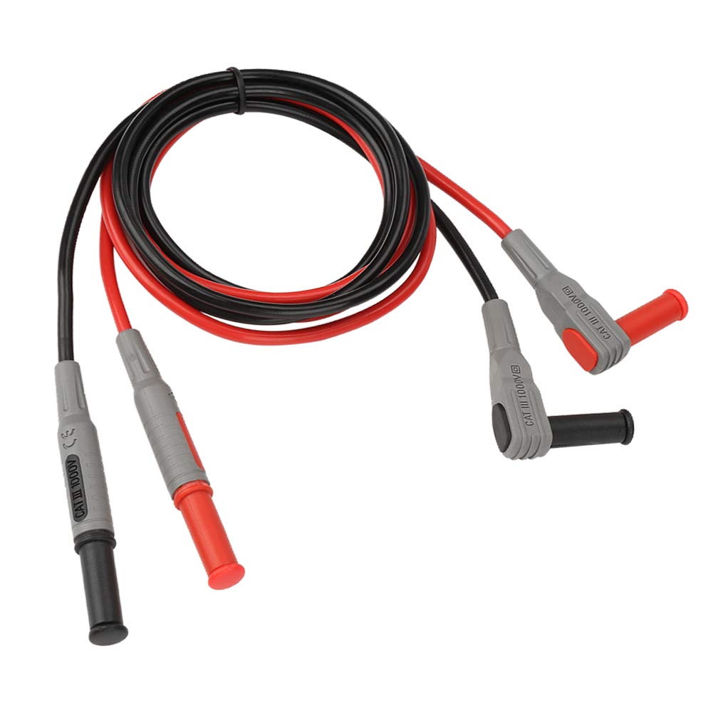 P1033 4mm Banana Plug Test Line, Angle to Straight Multimeter Wire Cable