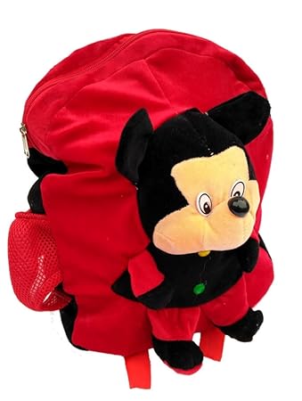 Just4deal Soft Toys Bag for Kids | Cute School Bags (Mickey Mouse Style Bag)