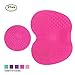 Makeup Brush Cleaning Mat, ESARORA Makeup Brush Cleaner Pad Set of 2 Cosmetic Brush Cleaning Mat Portable Washing Tool Scrubber Suction Cup