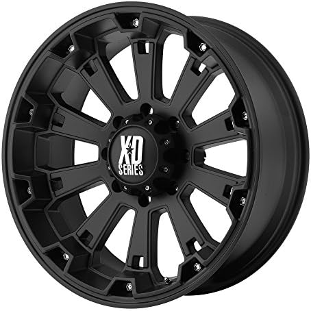 XD Series by KMC Wheels XD800 Misfit Matte Black Wheel (17x9"/8x180mm, 0mm offset)