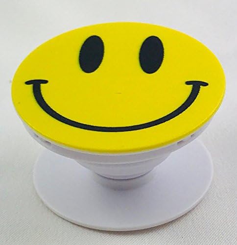 Multi-Function SmartPhone Holder and Mount with Expanding Stand Pop Grip Socket (Happy Face)