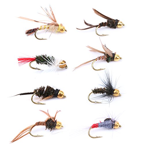 Maxcatch fishing flies kit assortment - gold head nymph…