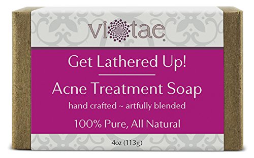 Vi-Tae 100% Natural and Organic Handmade 'Get Lathered Up' 4oz Soap Bars (Acne Treatment, 1 pack)