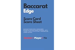 BACCARAT Edge Score Card - Score Sheet - Chart for FOR PROFESSIONAL PLAYERS:: BACCARAT Edge Score Card - Score Sheet - Chart 