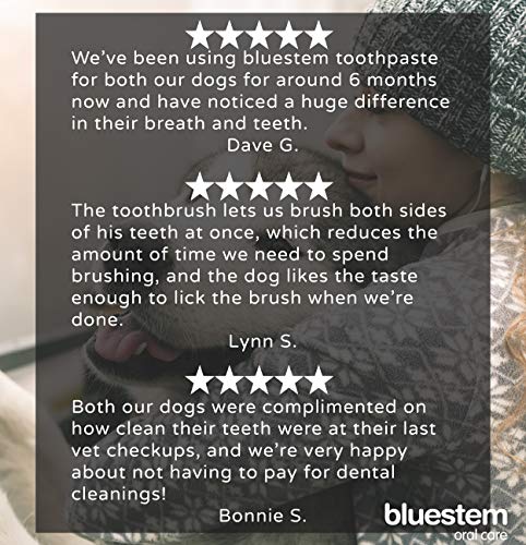 Dog Toothbrush and Toothpaste : Vanilla Mint Flavor Tooth Paste with Tooth Brush for Dogs. Teeth Brushing Cleaner Pet Breath Freshener Oral Care Dental Cleaning Kit. Tartar & Plaque Remover Brushes - Thumbnail 5