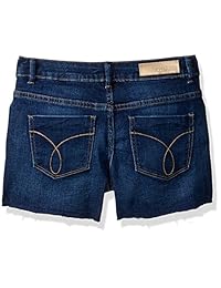 Calvin Klein pantalones cortes de denim, cortados, estilo boyfriend, para niña