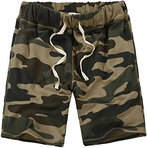 Amy Coulee Men's Cotton Camouflage Shorts (XL, Camouflage)